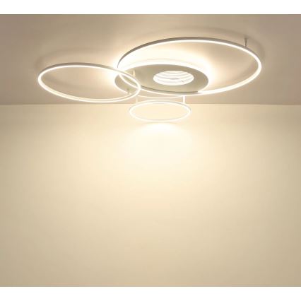 Globo - Dæmpbar LED-loftlampe LED/70W/230V 2700-6500K 105x26,5 cm hvid + fjernbetjening