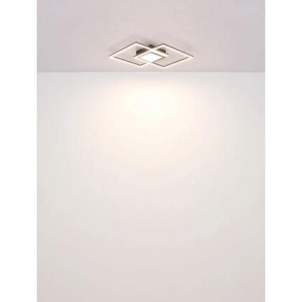 Globo - LED-dæmpbar loftlampe LED/32W/230V 2700-6500K 42,6x42,6 cm sort + fjernbetjening