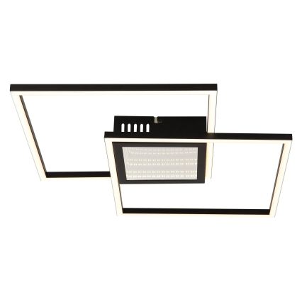 Globo - LED-dæmpbar loftlampe LED/32W/230V 2700-6500K 42,6x42,6 cm sort + fjernbetjening