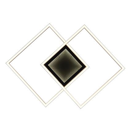 Globo - LED-dæmpbar loftlampe LED/32W/230V 2700-6500K 42,6x42,6 cm sort + fjernbetjening