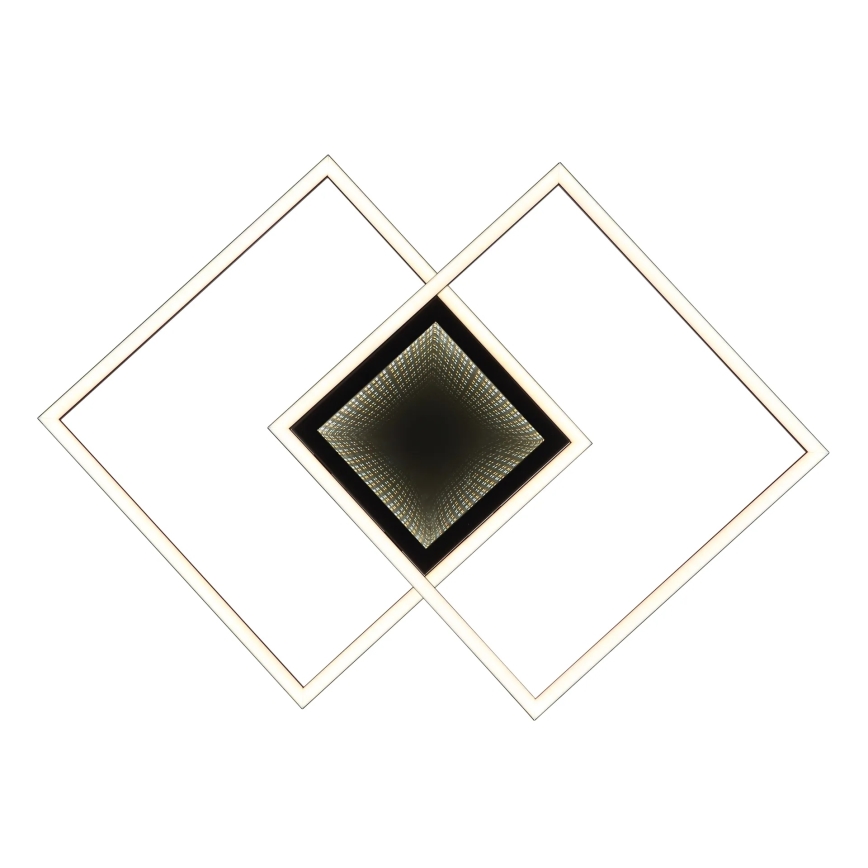 Globo - LED-dæmpbar loftlampe LED/32W/230V 2700-6500K 42,6x42,6 cm sort + fjernbetjening