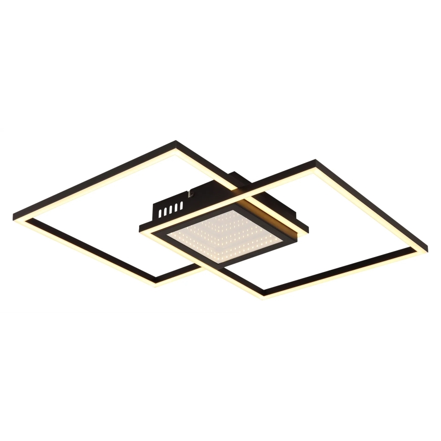 Globo - LED-dæmpbar loftlampe LED/32W/230V 2700-6500K 42,6x42,6 cm sort + fjernbetjening