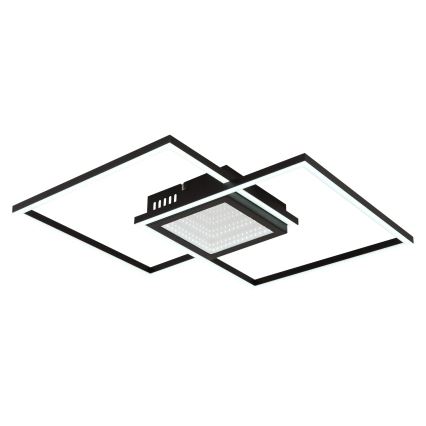Globo - LED-dæmpbar loftlampe LED/32W/230V 2700-6500K 42,6x42,6 cm sort + fjernbetjening