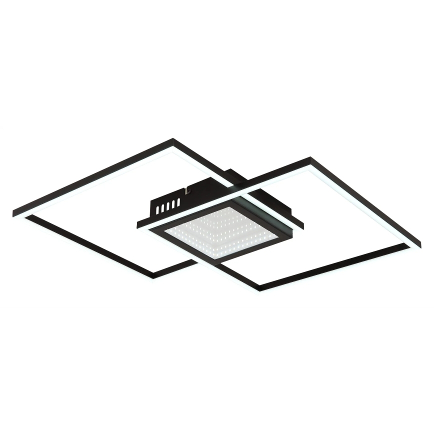Globo - LED-dæmpbar loftlampe LED/32W/230V 2700-6500K 42,6x42,6 cm sort + fjernbetjening