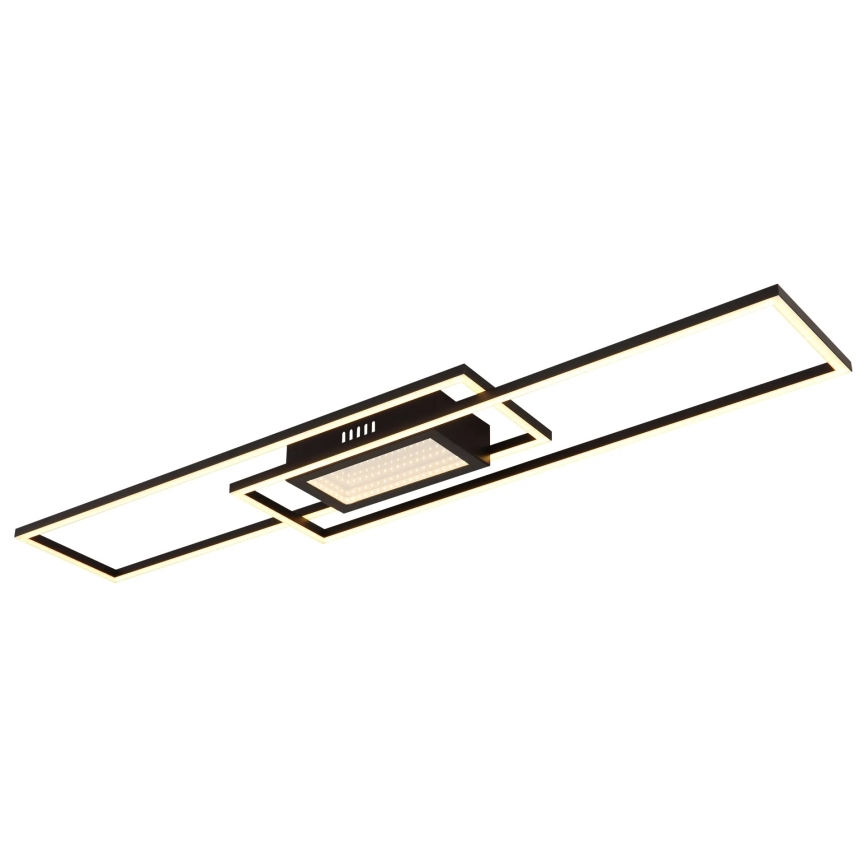 Globo - Dæmpbar LED-loftlampe LED/42W/230V 2700-6500K 19,6x96 cm sort + fjernbetjening