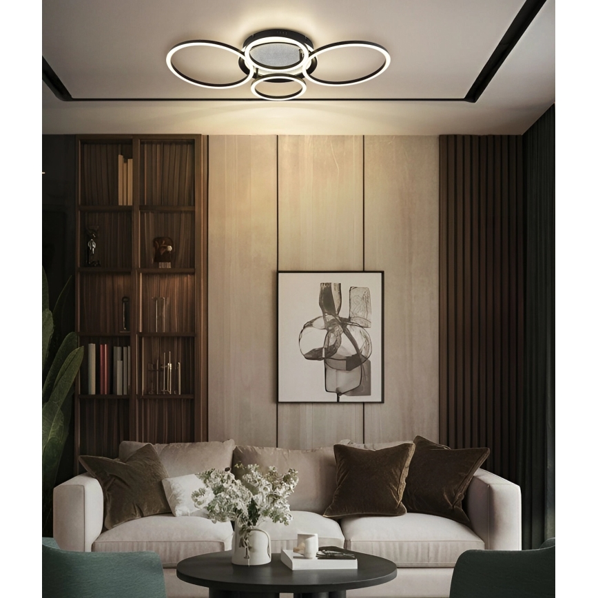 Globo - LED-loftlampe LED/40W/230V 4000K 72x52 cm sort