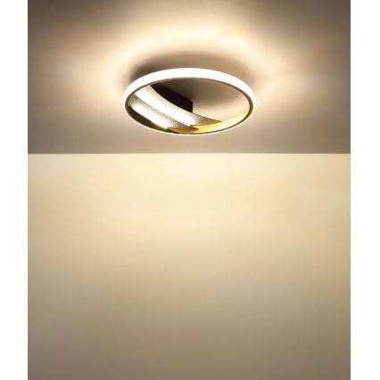 Globo - LED-loftlampe, 12 W, 230 V, 3000/4000/6000 K, Ø 29,5 cm, guld