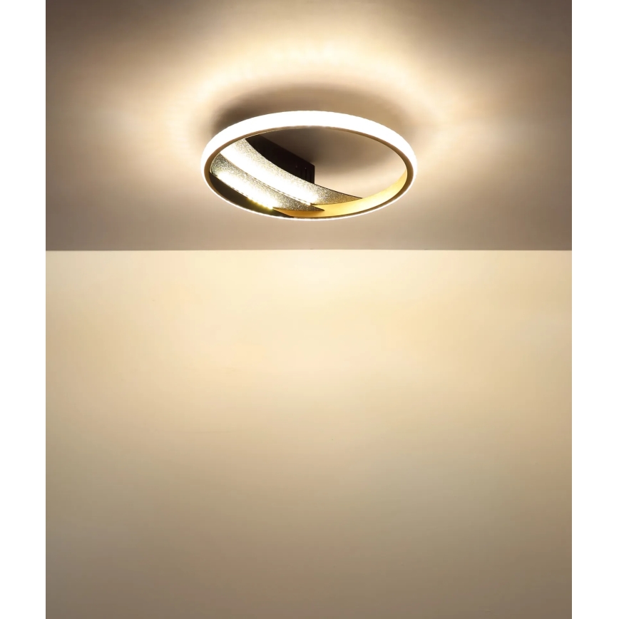 Globo - LED-loftlampe, 12 W, 230 V, 3000/4000/6000 K, Ø 29,5 cm, guld