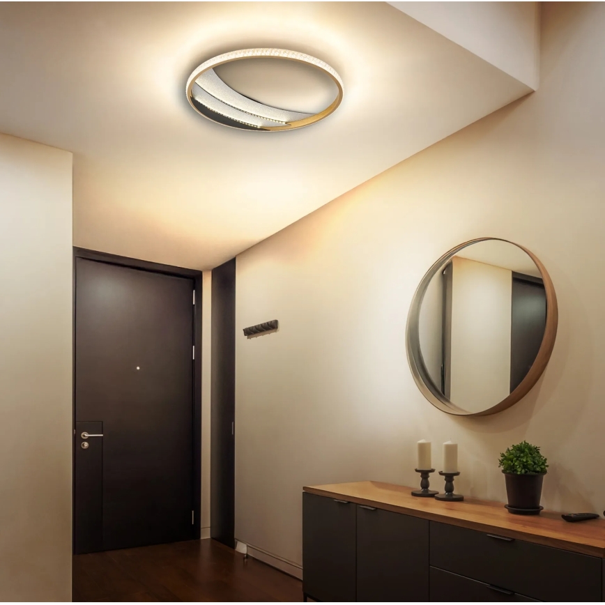 Globo - LED-loftlampe LED/24W/230V 3000/4000/6000K, diam. 41 cm, guld