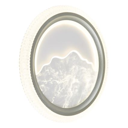 Globo - LED-loftlampe LED/28W/230V 3000/4200/6000 K Ø 39,5 cm sølv