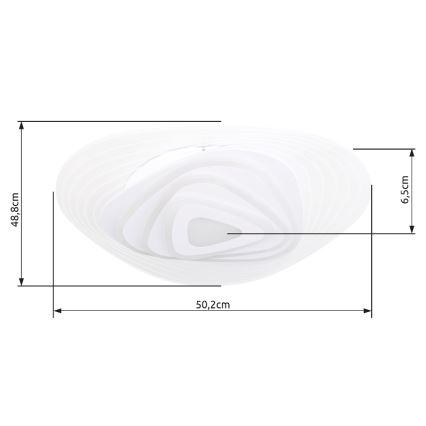 Globo - LED loftlampe dæmpbar LED/40W/230V 3000-6500K 50,2x48,8 cm Wi-Fi Tuya + fjernbetjening