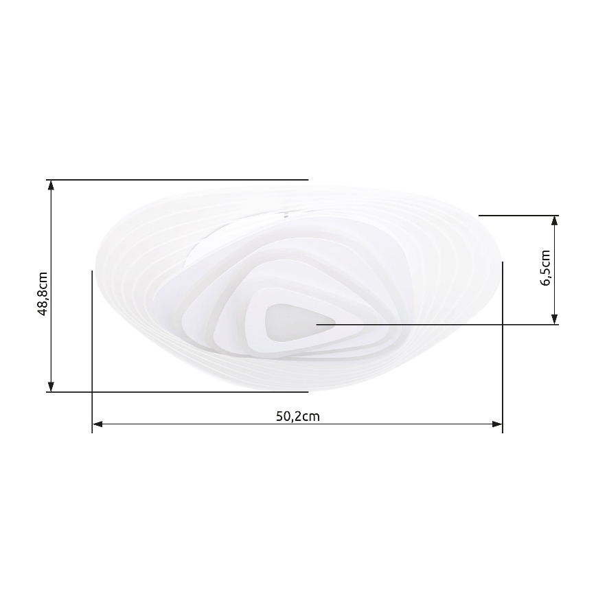 Globo - LED loftlampe dæmpbar LED/40W/230V 3000-6500K 50,2x48,8 cm Wi-Fi Tuya + fjernbetjening