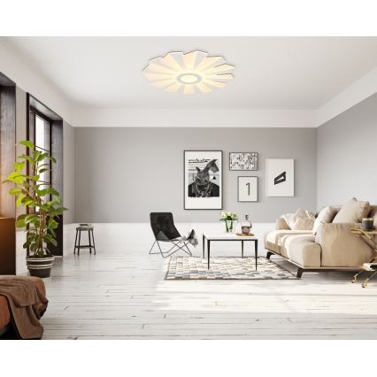Globo - LED loftlampe dæmpbar LED/58W/230V 2700-6000K diameter 50 cm hvid + fjernbetjening