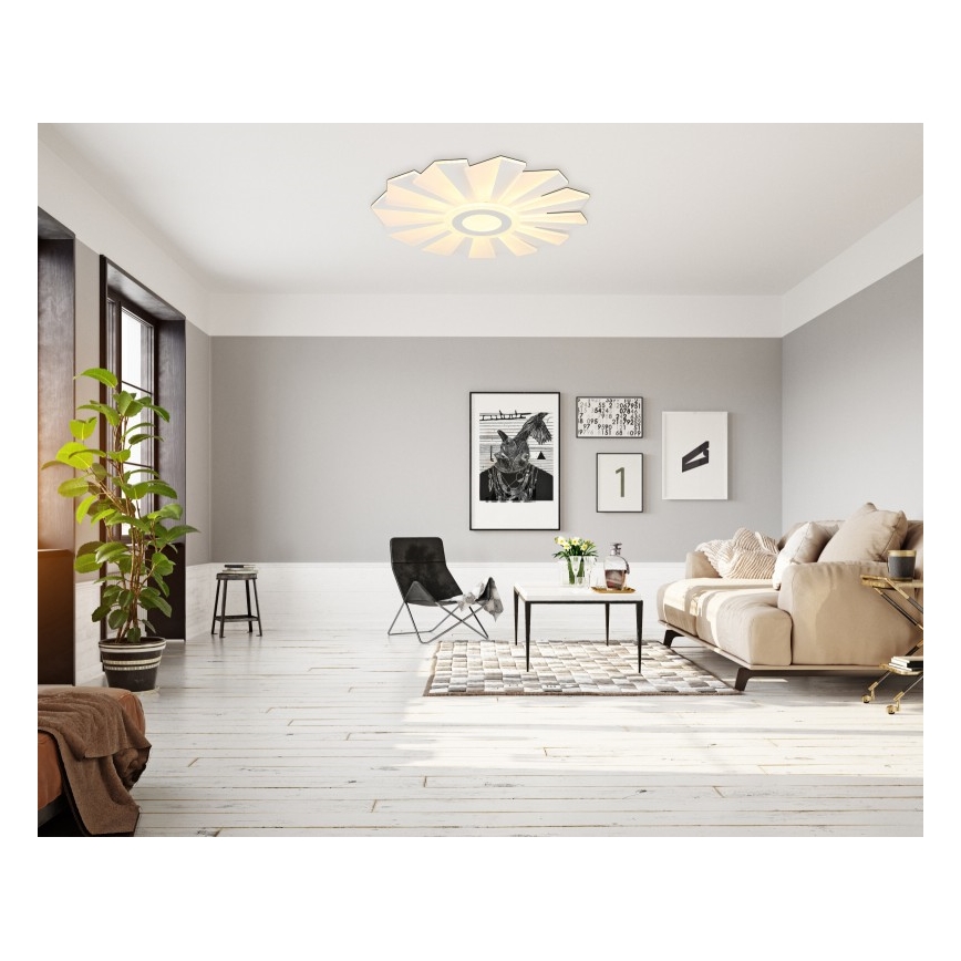 Globo - LED loftlampe dæmpbar LED/58W/230V 2700-6000K diameter 50 cm hvid + fjernbetjening