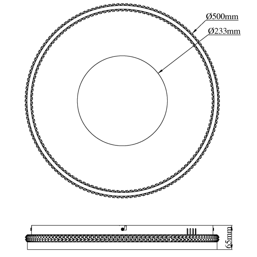 Globo - LED Dæmpbar loftlampe LED/40W/230V 2700-6500K Ø 50,5 cm + fjernbetjening