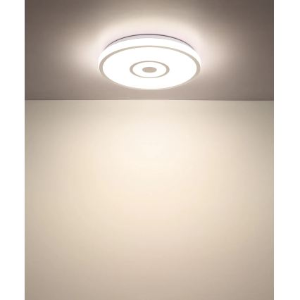 Globo - LED-loftlampe 24W/230V 3000/4000/6000K Ø 38 cm mat krom