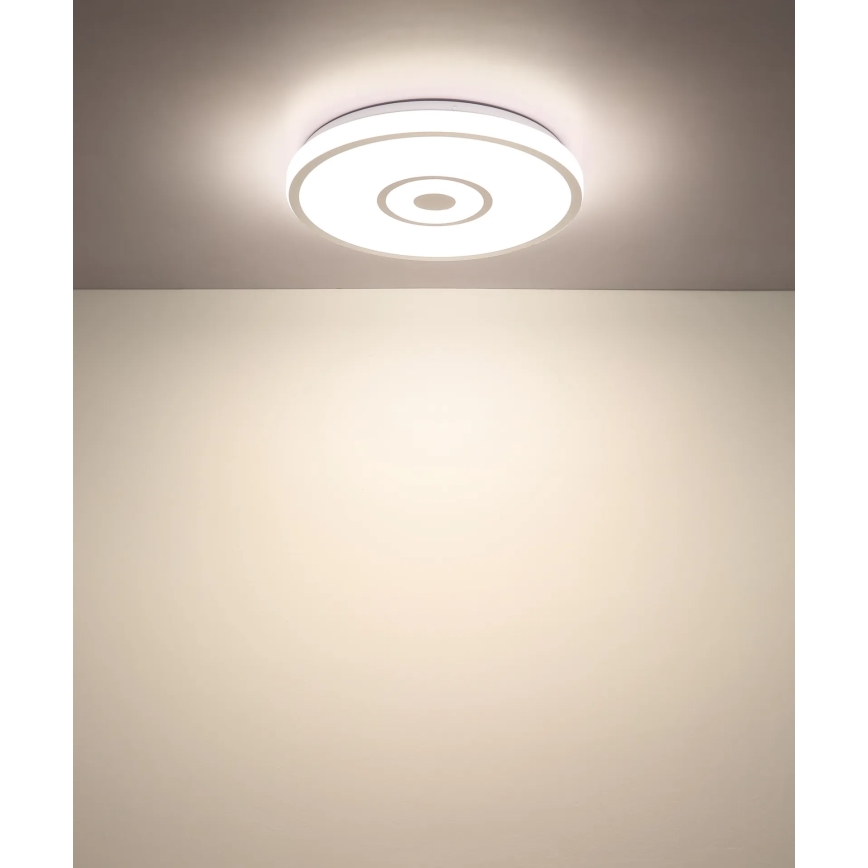Globo - LED-loftlampe 24W/230V 3000/4000/6000K Ø 38 cm mat krom