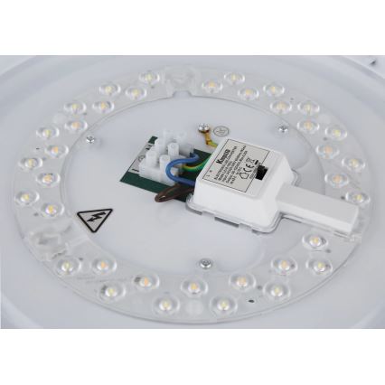 Globo - LED-loftlampe 24W/230V 3000/4000/6000K Ø 38 cm mat krom