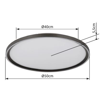 Globo - LED loftlampe dæmpbar LED/48W/230V 2700-6000K + fjernbetjening diameter 50 cm