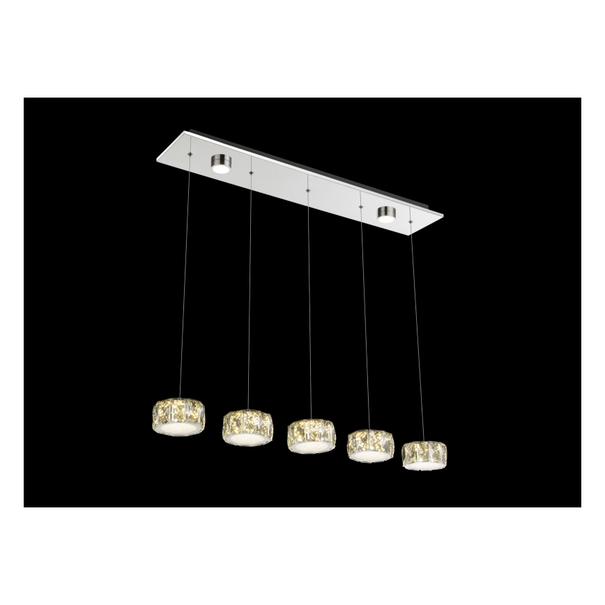Globo - LED pendel LED/52W/230V 4000K skinnende krom/transparent