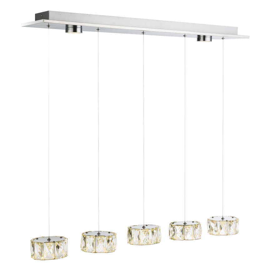 Globo - LED pendel LED/52W/230V 4000K skinnende krom/transparent