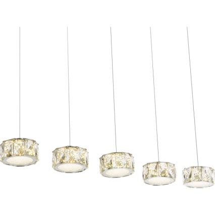 Globo - LED pendel LED/52W/230V 4000K skinnende krom/transparent