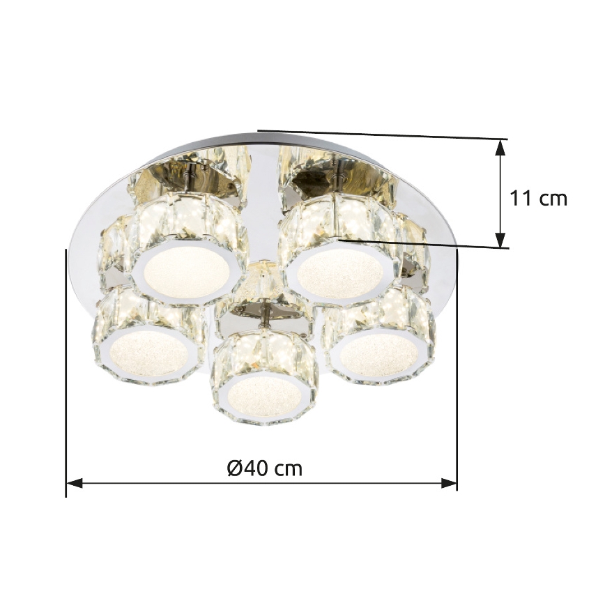 Globo - LED loftlampe dæmpbar LED/40W/230V 4000K diameter 40 cm