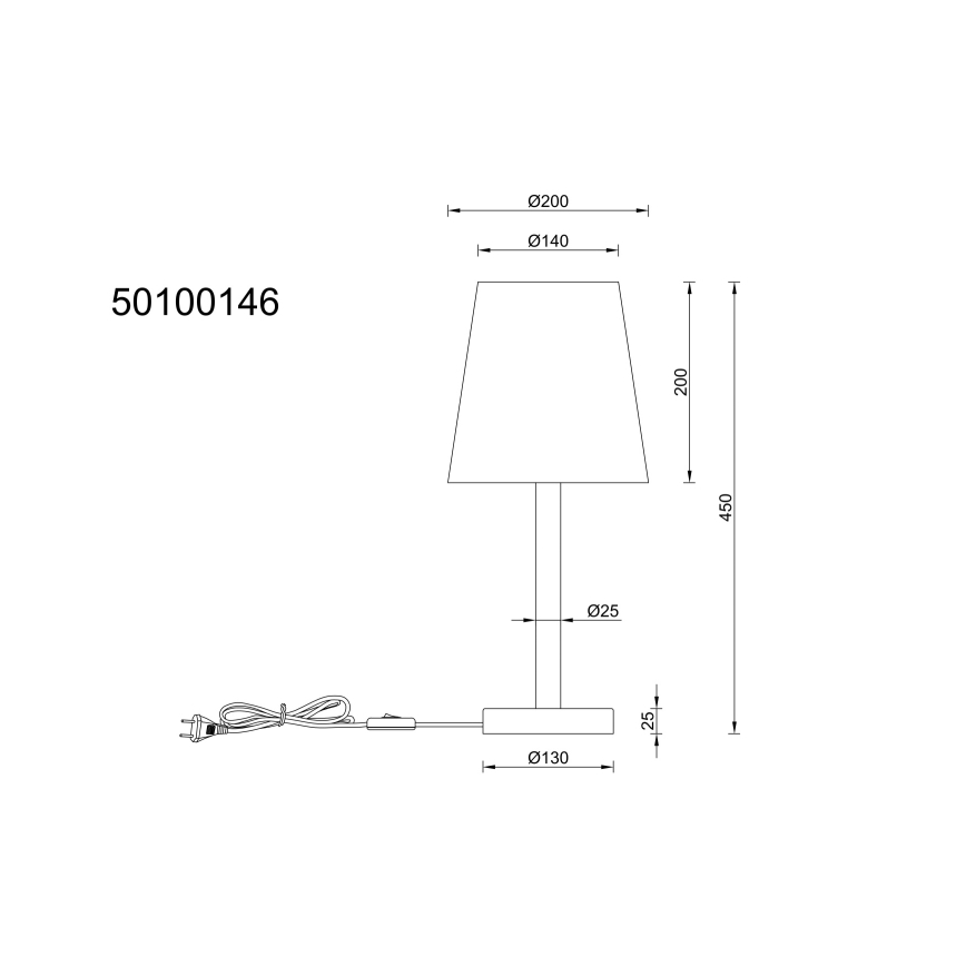 Globo - Bordlampe 1xE14/25W/230V