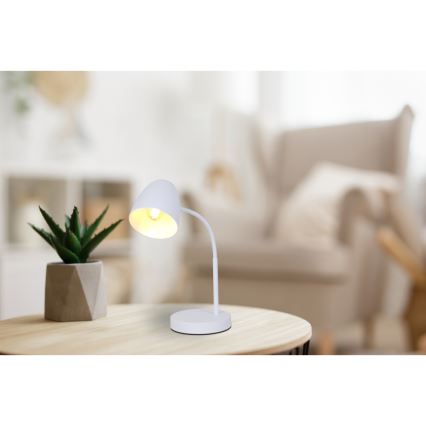 Globo - Bordlampe 1xE14/25W/230V hvid