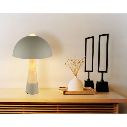 Globo - Bordlampe 1xE27ILLU/40W/230V grå