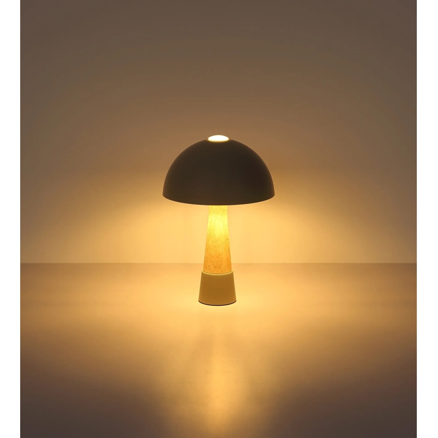 Globo - Bordlampe 1xE27ILLU/40W/230V grå