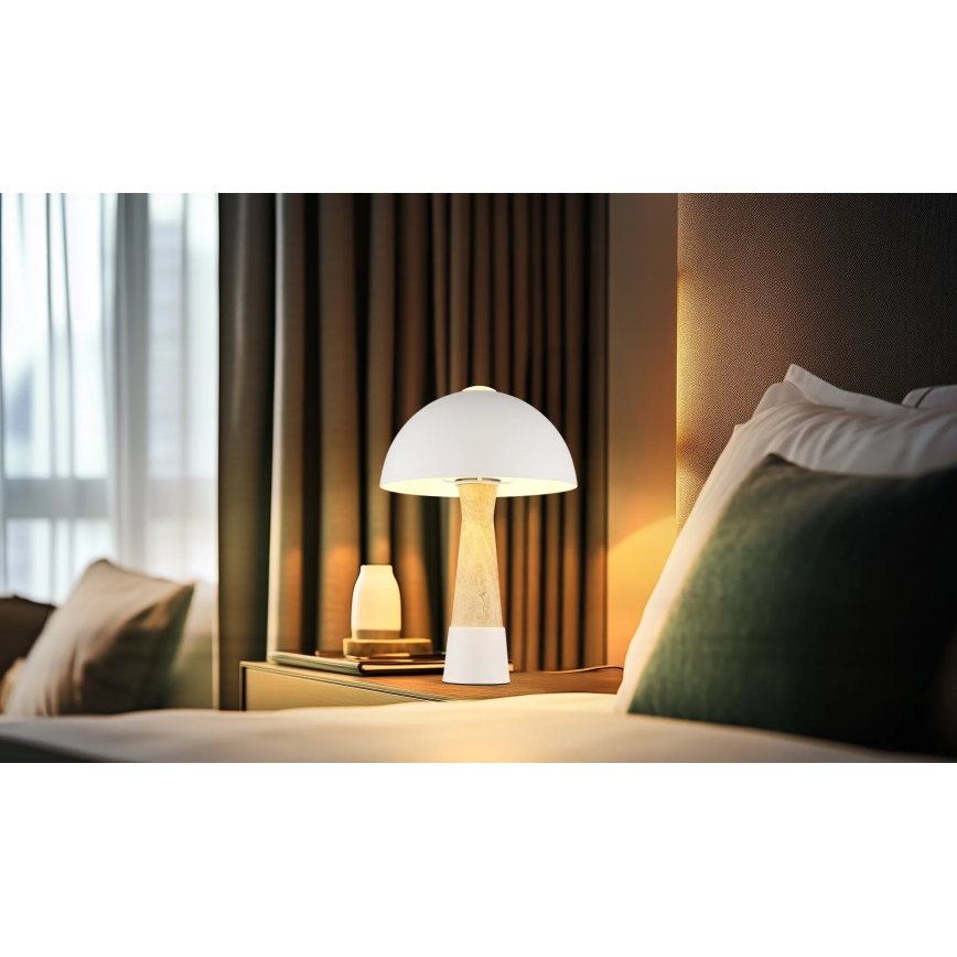 Globo - Bordlampe 1xE27ILLU/40W/230V cremefarvet