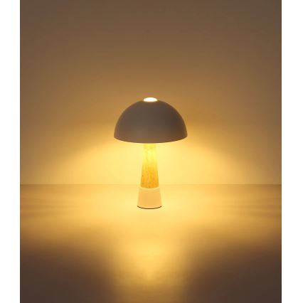 Globo - Bordlampe 1xE27ILLU/40W/230V cremefarvet