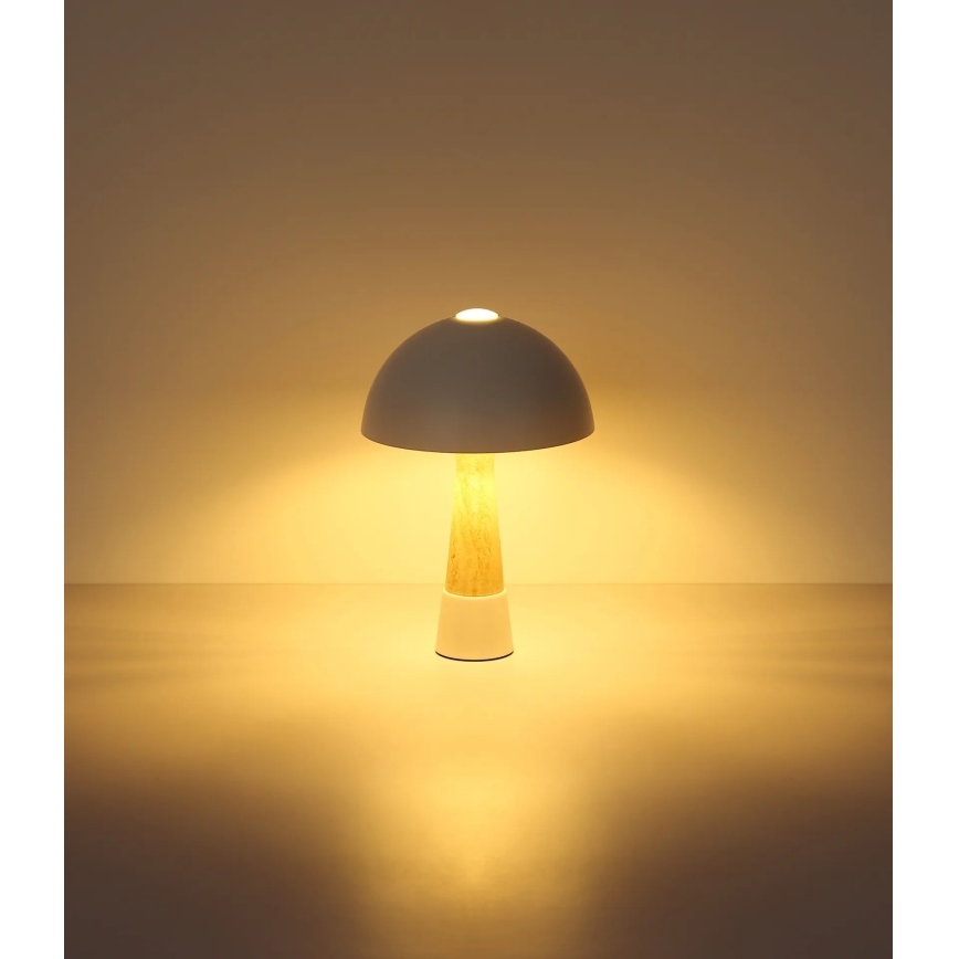 Globo - Bordlampe 1xE27ILLU/40W/230V cremefarvet