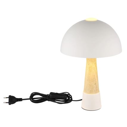 Globo - Bordlampe 1xE27ILLU/40W/230V cremefarvet