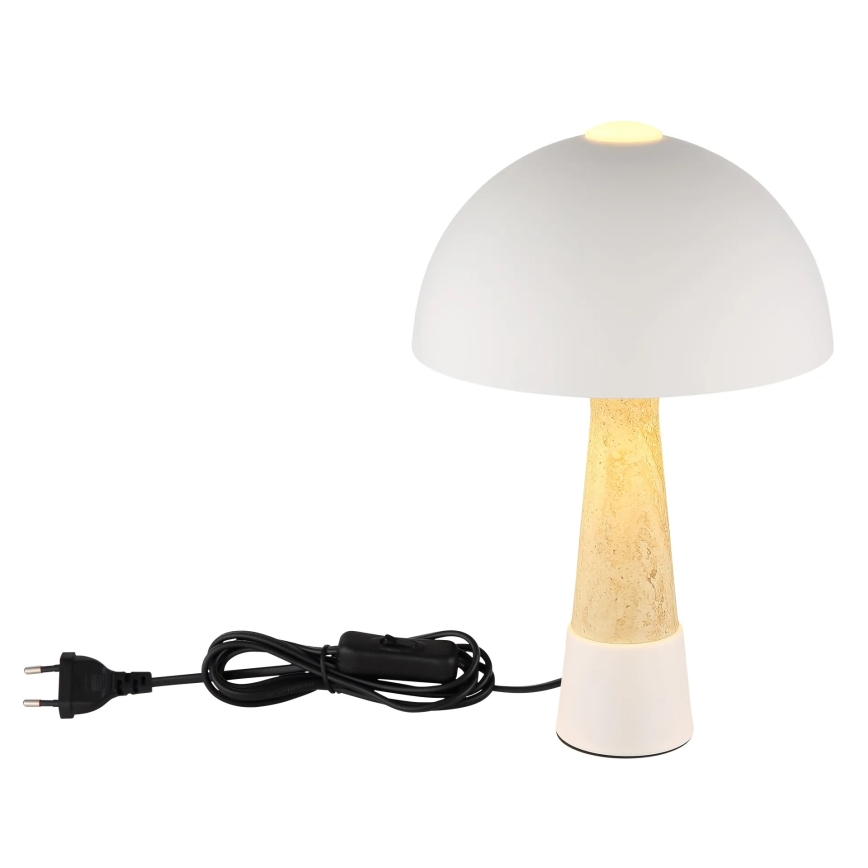 Globo - Bordlampe 1xE27ILLU/40W/230V cremefarvet