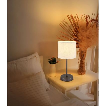 Globo - Bordlampe 1xE27/25W/230V sort/beige