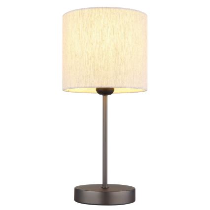 Globo - Bordlampe 1xE27/25W/230V sort/beige
