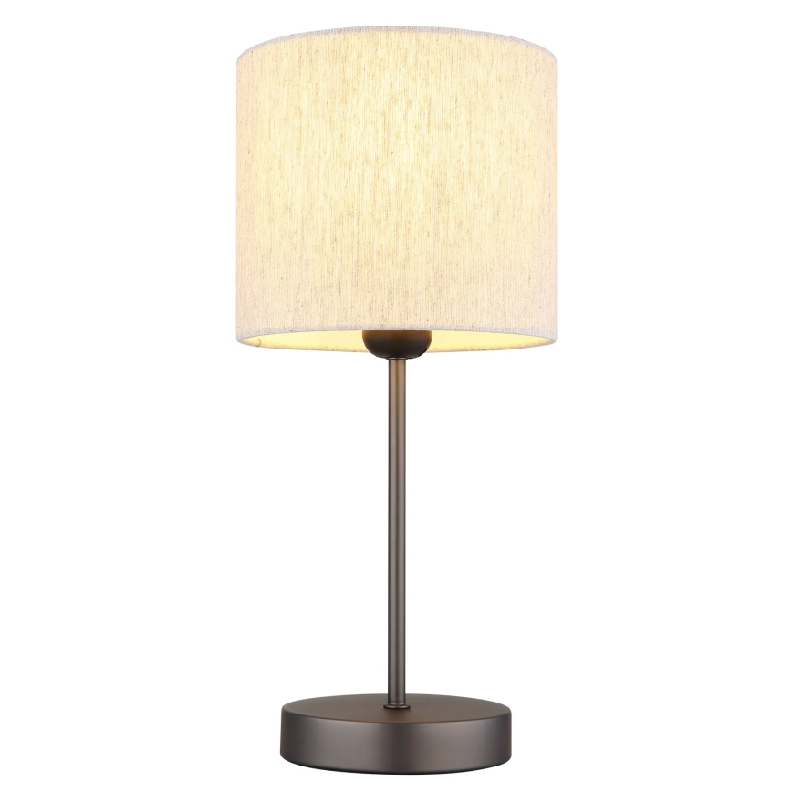 Globo - Bordlampe 1xE27/25W/230V sort/beige