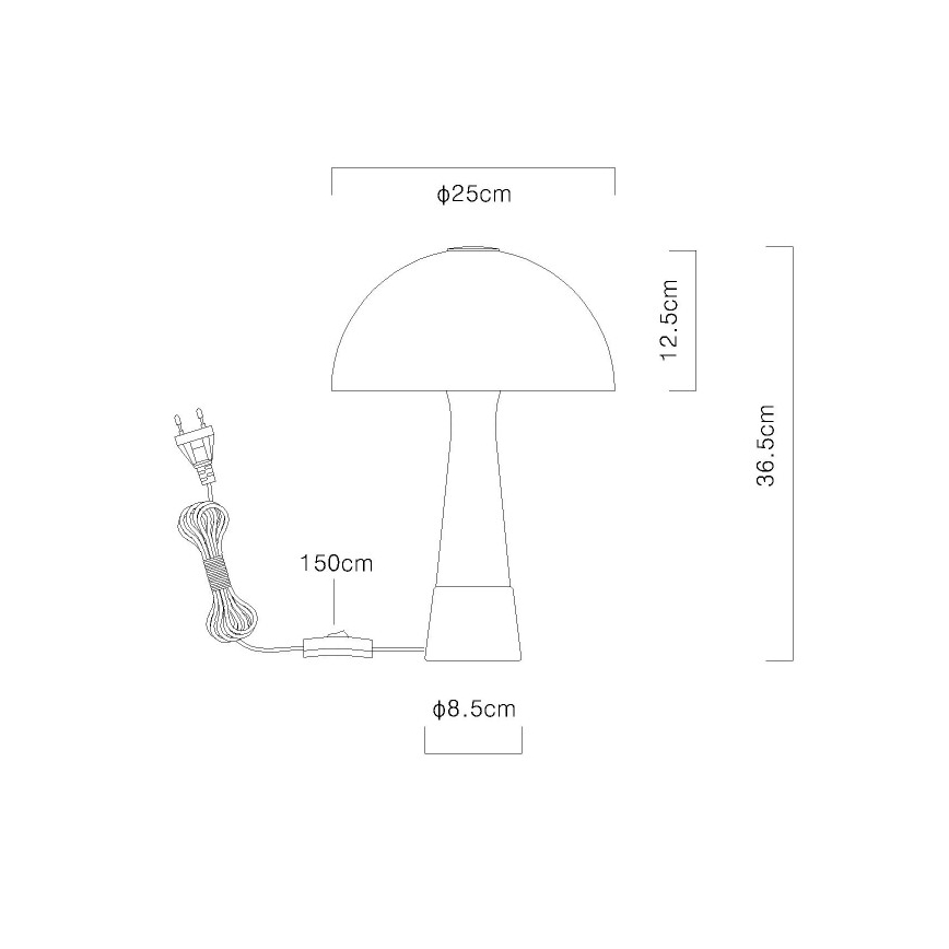 Globo - Bordlampe 1xE27ILLU/40W/230V grøn