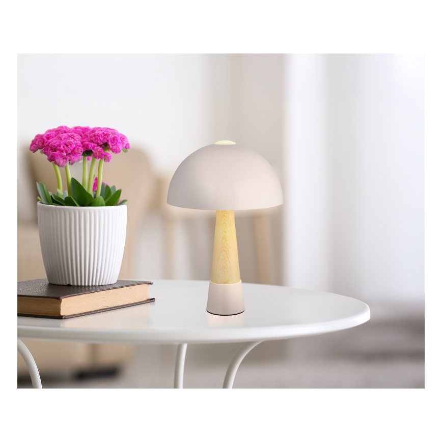 Globo - Bordlampe 1xE27ILLU/40W/230V beige