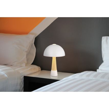 Globo - Bordlampe 1xE27ILLU/40W/230V hvid