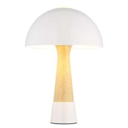 Globo - Bordlampe 1xE27ILLU/40W/230V hvid