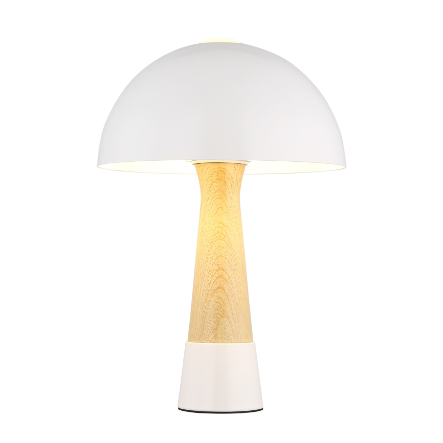 Globo - Bordlampe 1xE27ILLU/40W/230V hvid