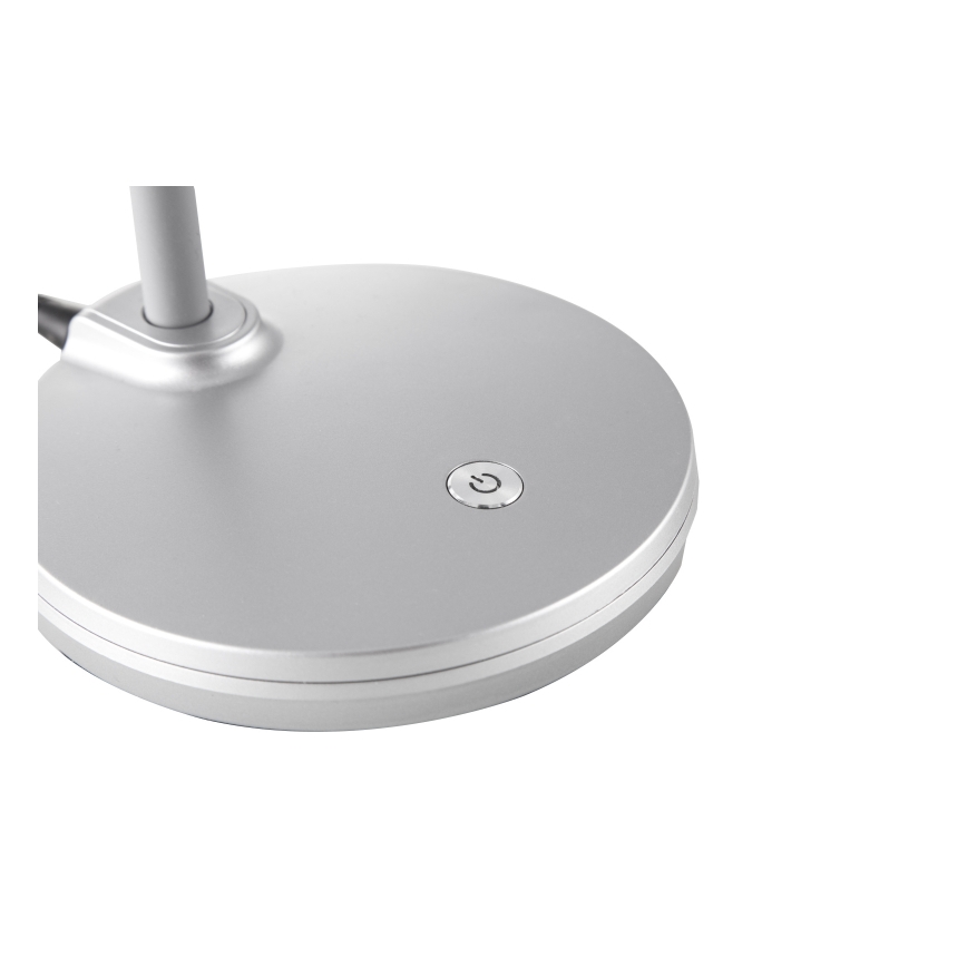 Globo - LED bordlampe m. touch-funktion dæmpbar LED/4W/230V sølvfarvet