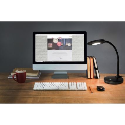 Globo - LED bordlampe m. touch-funktion dæmpbar LED/4,6W/230V sort