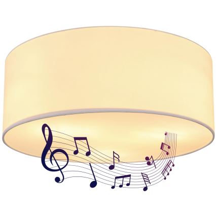 Globo 54004DL - Loftlampe med højttaler THERESA 3xE27/40W/230V
