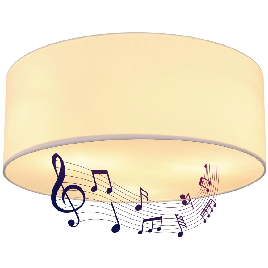 Globo 54004DL - Loftlampe med højttaler THERESA 3xE27/40W/230V
