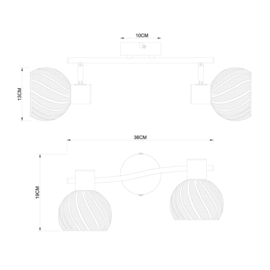 Globo - Spotlys 2xE27/40W/230V