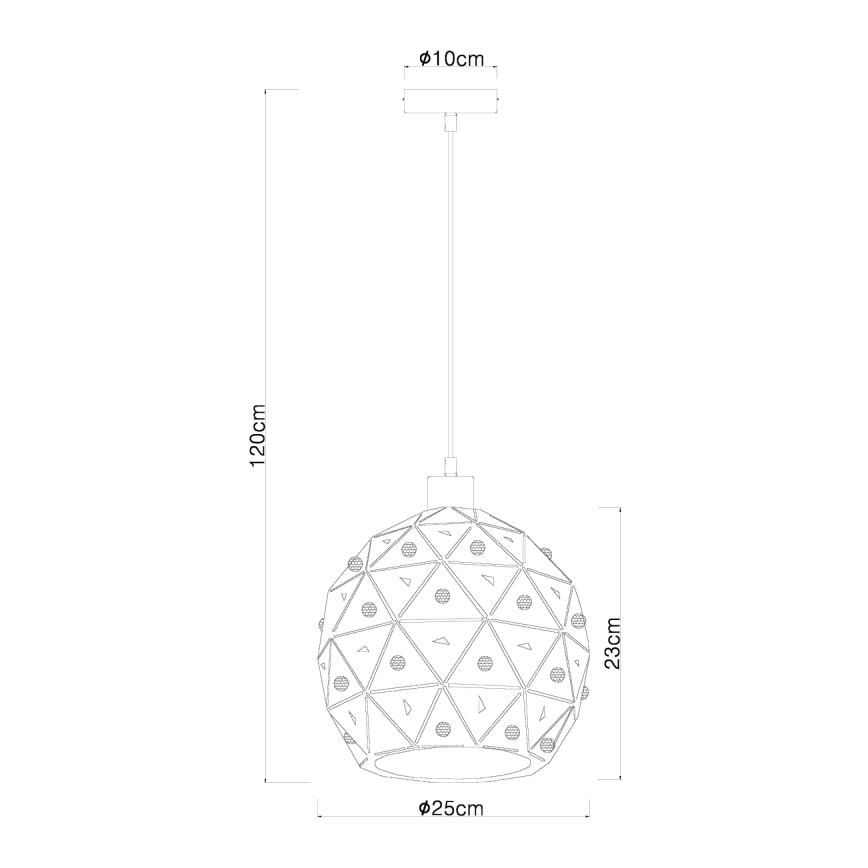 Globo 54029H - Pendel JODIE 1xE27/60W/230V diameter 25 cm